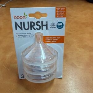 Boon Nursh Silicone Nipples - Clear